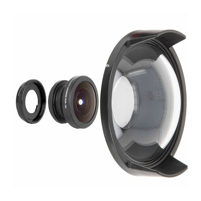 Ikelite Dome Port & Olympus Fisheye Lens FCON-T02 Kit for TG-7 / TG-6 Ikelite Dome Port & Olympus Fisheye Lens FCON-T02 Kit for TG-7 / TG-6